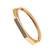 Rose gold plated octagonal anti tarnish cz  bracelet