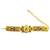 Gold plated kundan rajwadi adjustable bracelet