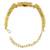 Gold plated kundan rajwadi adjustable bracelet