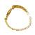 Gold plated kundan elegant adjustable bracelet