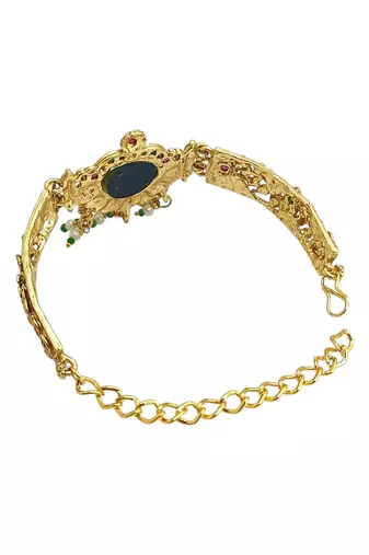 Gold plated heritage design adjustable bracelet
