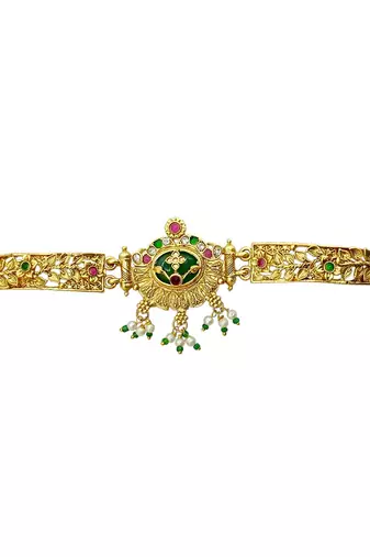Gold plated heritage design adjustable bracelet