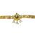 Gold plated heritage design adjustable bracelet