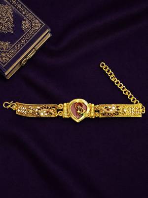 Gold plated heritage design adjustable bracelet 1