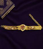 Gold plated heritage design adjustable bracelet