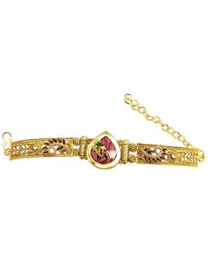 Gold plated heritage design adjustable bracelet 2