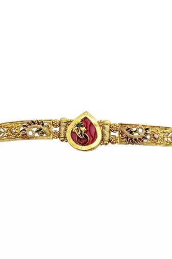 Gold plated heritage design adjustable bracelet