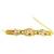 Gold plated heritage design adjustable bracelet