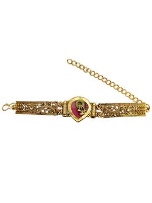 Gold plated heritage drop design adjustable bracelet 2