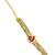 Gold plated heritage drop design adjustable bracelet