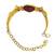 Gold plated heritage drop design adjustable bracelet
