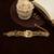 Gold plated heritage rajwadi adjustable bracelet