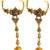 Set of 2 heritage design adjustable hathphool ring bracelet