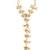 Gold plated kundan hathphool ring bracelet
