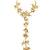 Gold plated kundan hathphool ring bracelet