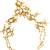 Gold plated kundan hathphool ring bracelet