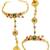 Set of 2 heritage design adjustable hathphool ring bracelet