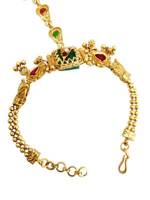 Set of 2 heritage design adjustable hathphool ring bracelet 5
