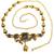 Gold plated heritage enamel waist chain kamarbandh