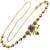Gold plated heritage enamel waist chain kamarbandh