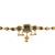 Gold plated heritage enamel waist chain kamarbandh