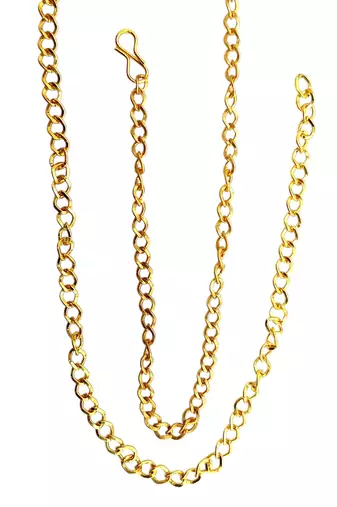 Gold plated heritage enamel waist chain kamarbandh