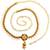 Gold plated kundan beads waist chain kamarbandh