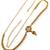 Gold plated kundan beads waist chain kamarbandh