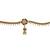 Gold plated kundan beads waist chain kamarbandh