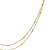 Gold plated american diamond nose ring with chain