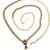 Gold plated kundan embellished waist chain kamarbandh