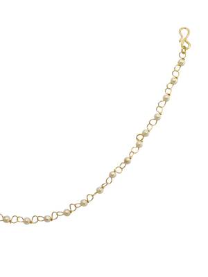 Gold plated american diamond nose ring nathiya 4