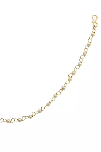 Gold plated american diamond nose ring nathiya