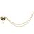 Gold plated peacock enamel nose ring nathiya