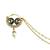 Gold plated peacock enamel nose ring nathiya