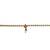 Gold plated kundan embellished waist chain kamarbandh