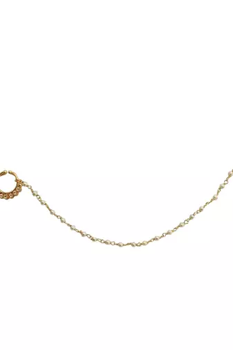Gold plated radha nose ring nathiya
