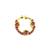 Gold plated red septum pressing nose ring nath