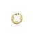 Gold plated red septum pressing nose ring nath