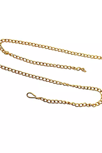 Gold plated multi stone waist chain kamarbandh