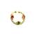 Gold plated american diamond septum pressing nose ring nath