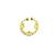 Gold plated american diamond septum pressing nose ring nath