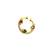 Gold plated american diamond septum pressing nose ring nath