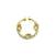Gold plated  septum american diamond pressing nose ring nath