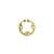 Gold plated  septum american diamond pressing nose ring nath