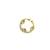 Gold plated  septum american diamond pressing nose ring nath