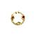 Gold plated american diamond pressing nose ring nath