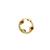 Gold plated american diamond pressing nose ring nath