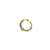 Gold plated american diamond septum pressing  nath nose ring