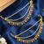 Gold plated fauna layered ear chain